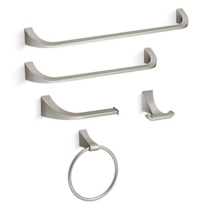 KOHLER Katun Single Hole 1-Handle Bathroom Faucet in Vibrant Brushed Nickel