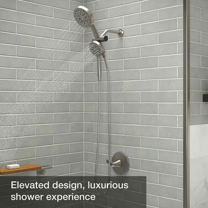 KOHLER Viron Dual Fixed and Handheld Shower Head in Vibrant Brushed Nickel