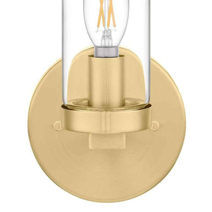 Hampton Bay Loveland 1-Light Brass Indoor Wall Sconce Light Fixture