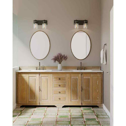 Progress Lighting Calhoun 2-Light Antique Bronze Clear Glass Bath Vanity Light