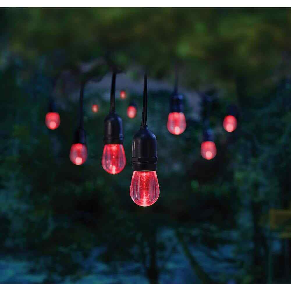 Home Decorators 12-Light 24 ft. Indoor/Outdoor Integrated LED String Light
