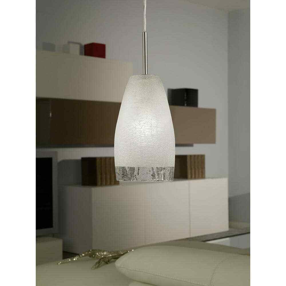 Eglo Crash 1-Light Matte Nickel Hanging/Ceiling Pendant 20599A