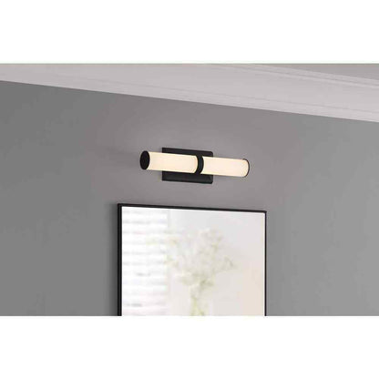 Home Decorators Rolande 16 in. Coal 1-Light LED Bathroom Vanity Light Bar 25837