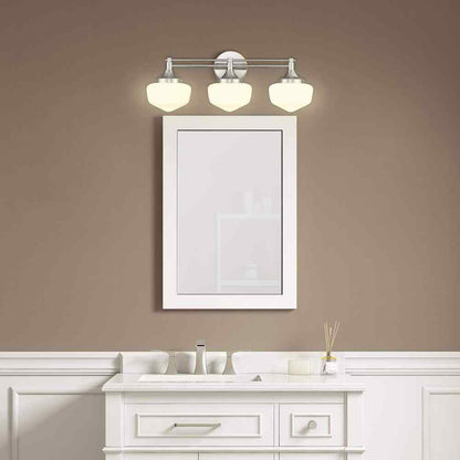 Home Decorators Collection Maybry 22.20 in. 3-Light Brushed Nickel Vanity Light