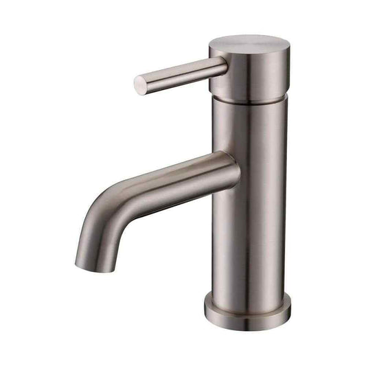 Vanity Art Single Hole Single-Handle 6.5 in. Lavatory Faucet in Brushed Nickel