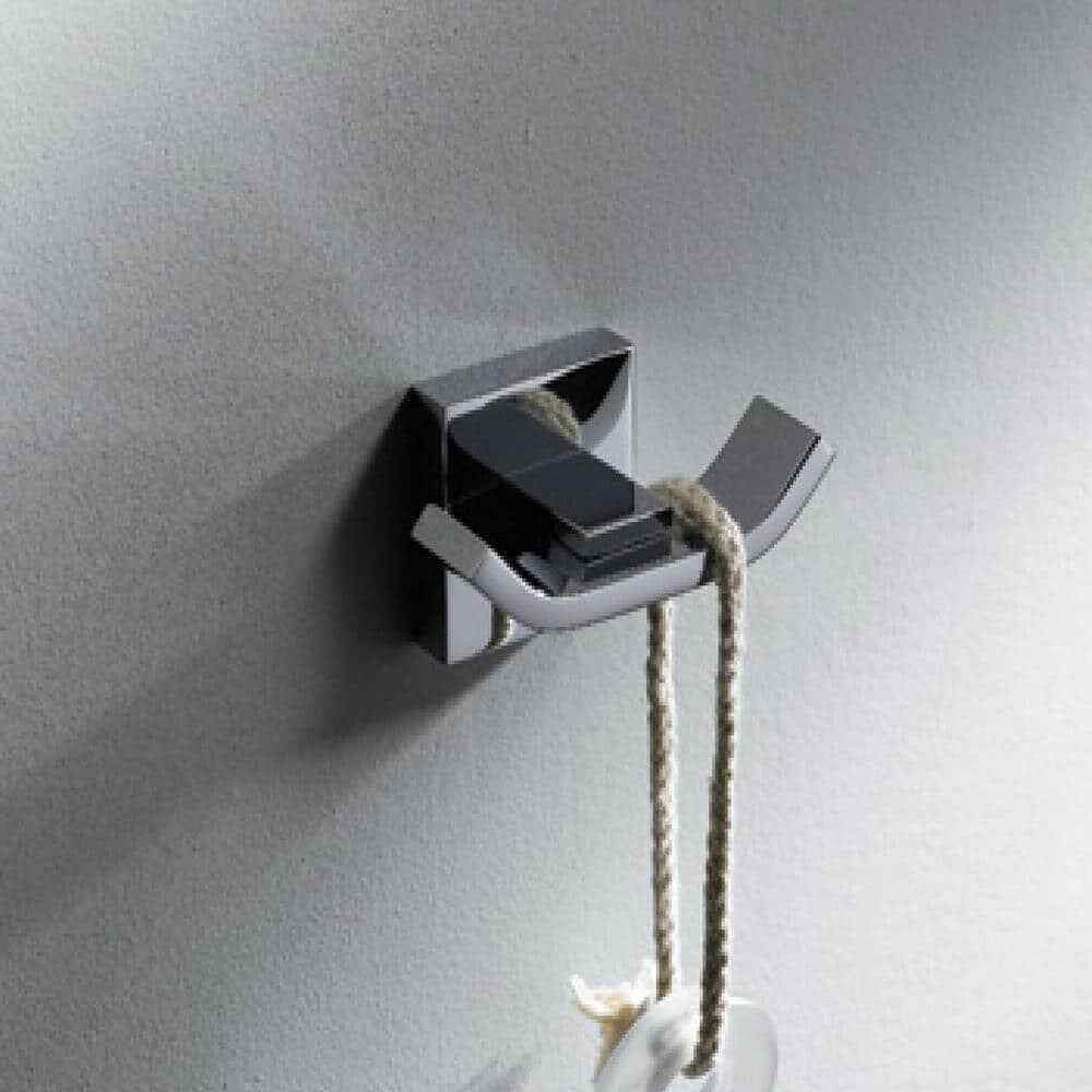 KRAUS Aura Bathroom Double Robe Hook in Chrome