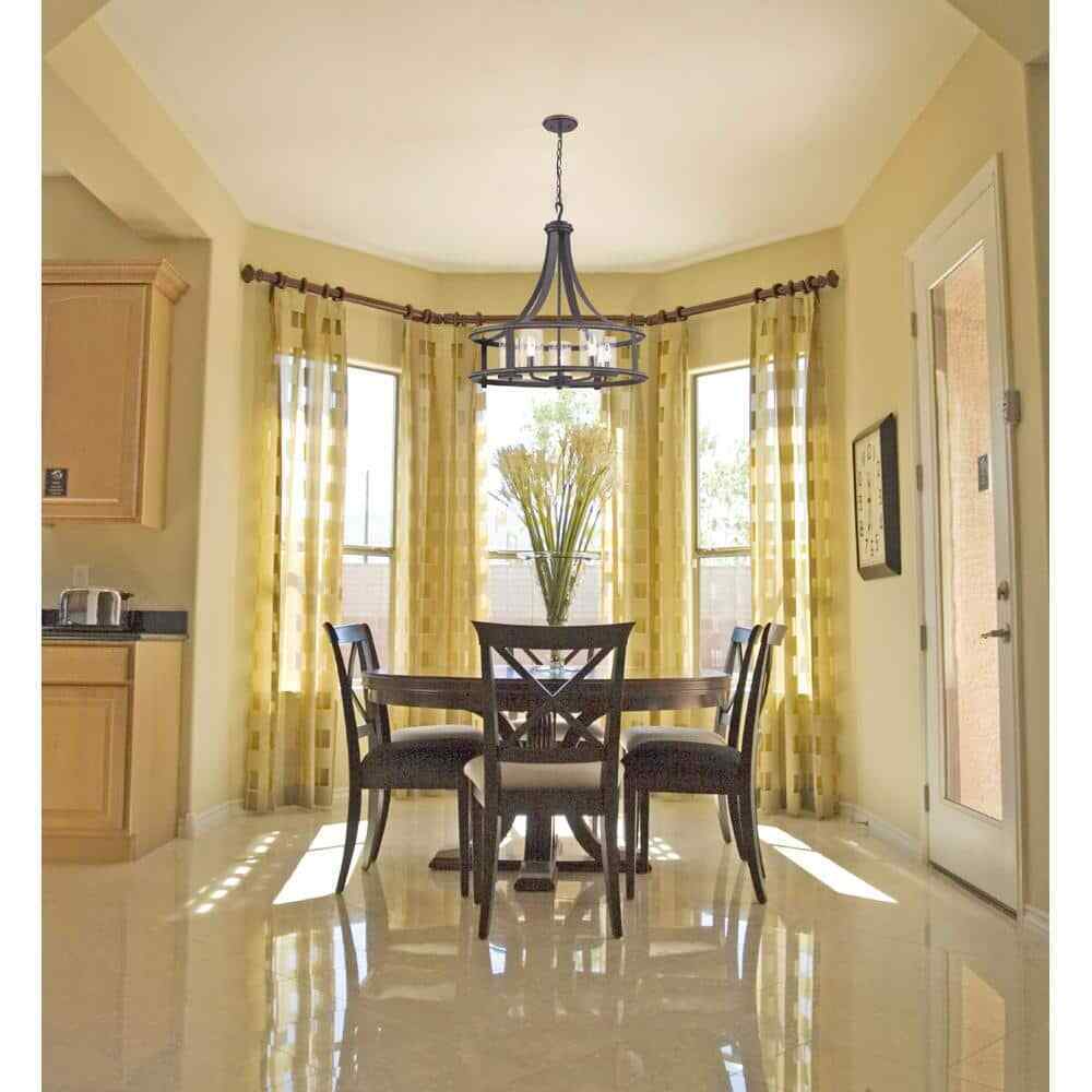 Designers Fountain Palencia 5-Light Artisan Pardo Wash Incandescent Chandelier