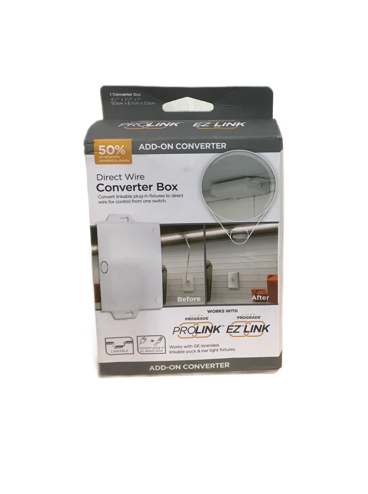 ULTRA PROGRADE ProLink Direct Wire Under Cabinet Light Converter Box 5 ...