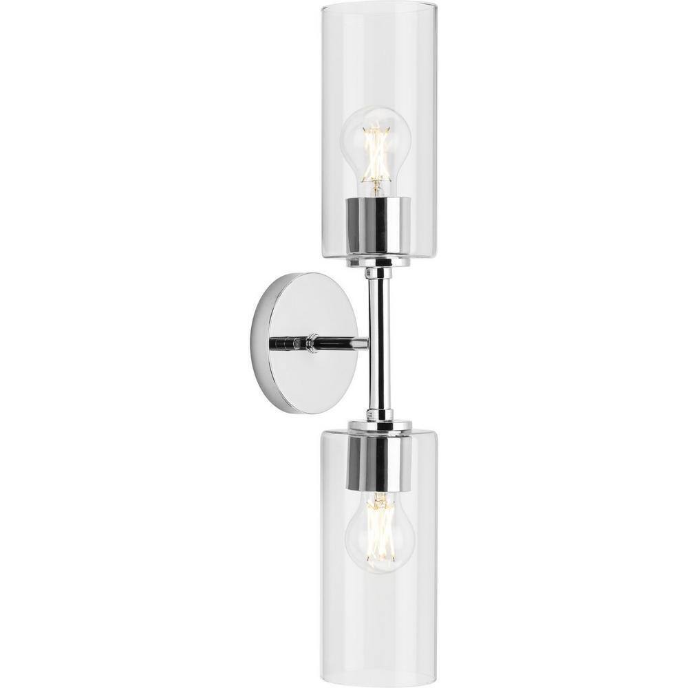 Progress Lighting Cofield 22-1/2 in. 2-Light Polished Chrome Wall Bracket