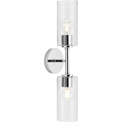 Progress Lighting Cofield 22-1/2 in. 2-Light Polished Chrome Wall Bracket