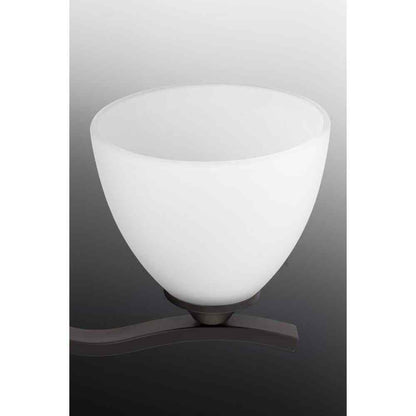 Progress Lighting Laird 3-Light Antique Bronze Etched Glass Vanity Light