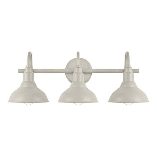 Hampton Bay Kelford 24 in. 3-Light Grey Bath Vanity Light HDP99185GRN