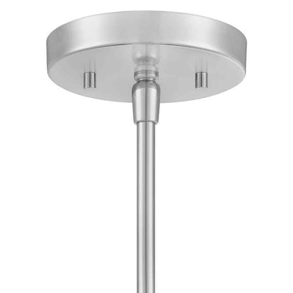 Home Decorators Shelston 13 in. White and Chrome Farmhouse Pendant Light Fixture