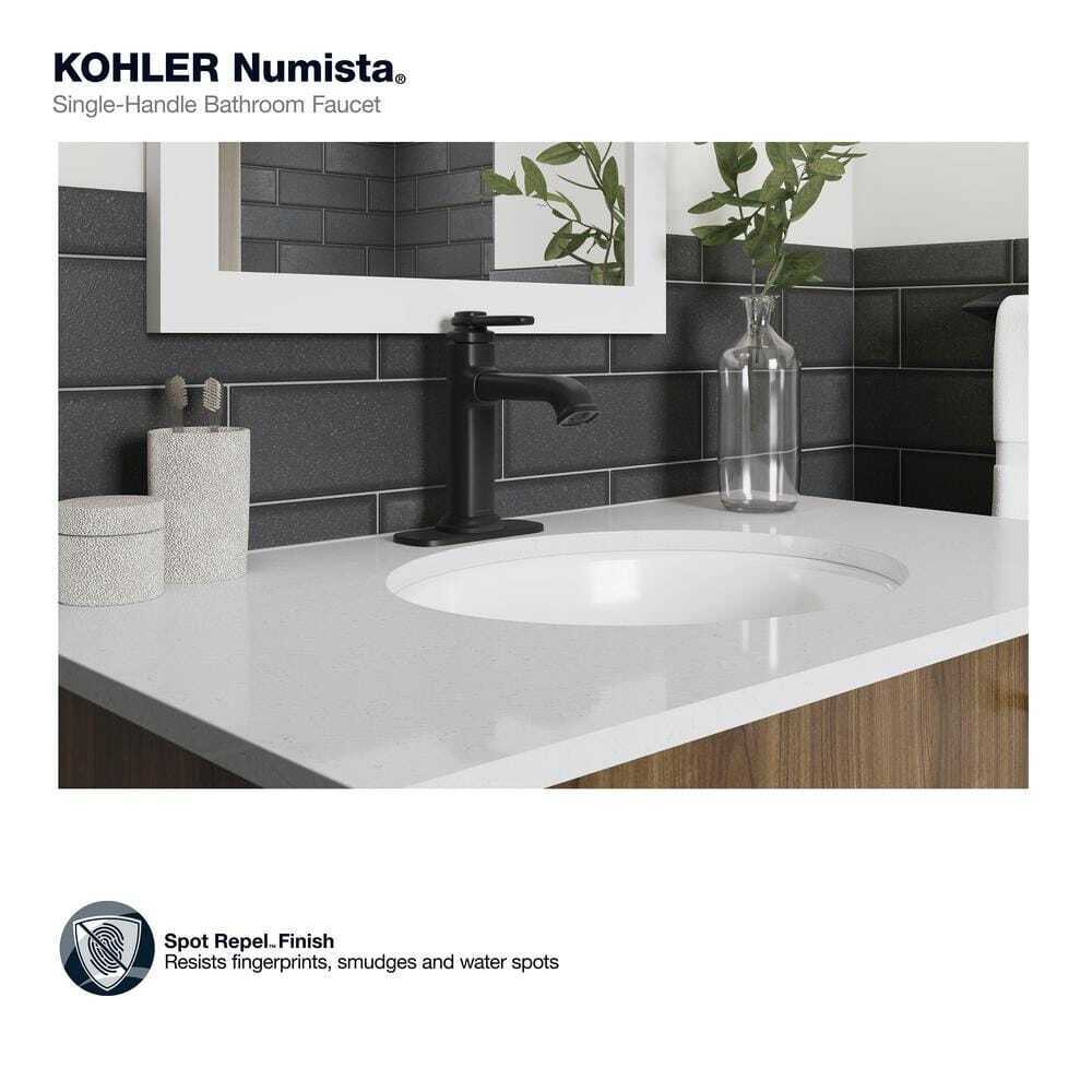 KOHLER Numista Single Hole Single-Handle Bathroom Faucet in Matte Black
