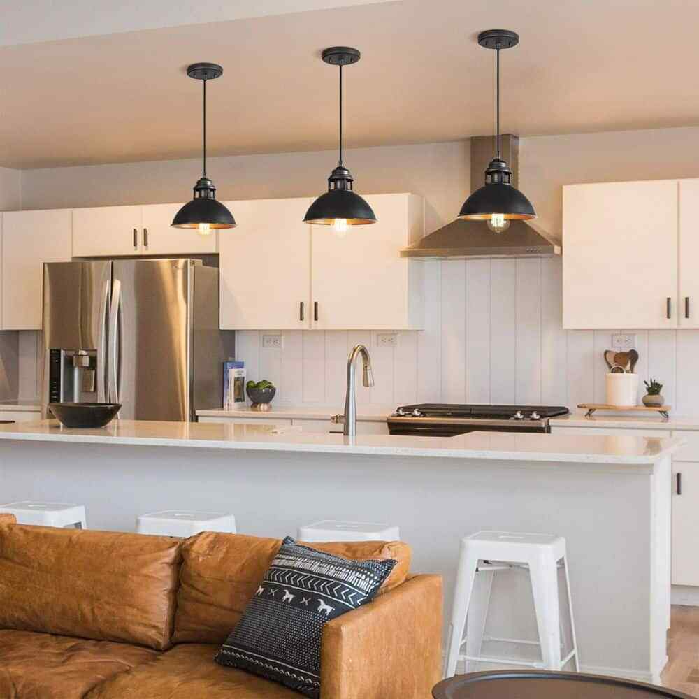 LNC 1-Light Industrial Farmhouse Barn Pendant Light Modern Pendant Ceiling Light