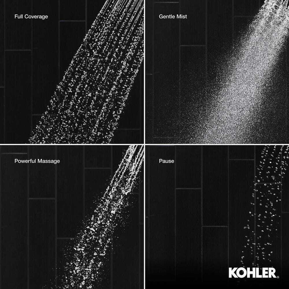 KOHLER Viron Dual Fixed and Handheld Shower Head in Vibrant Brushed Nickel