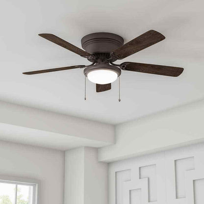 Hugger 52 in. LED Espresso Bronze Ceiling Fan AL383LED-EB