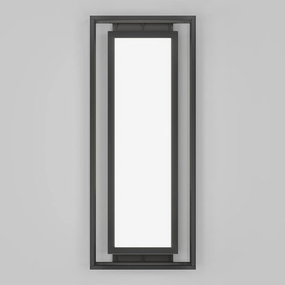 Artika Ghost Black Modern Integrated LED Outdoor Hardwired Light Lantern Sconce