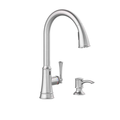 Glacier Bay Hemming Touchless Pull Down Kitchen Faucet Soap Dispenser Stainless