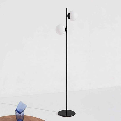 Brightech Sphere 65 in. Classic Black Modern 2-Light LED Floor Lamp