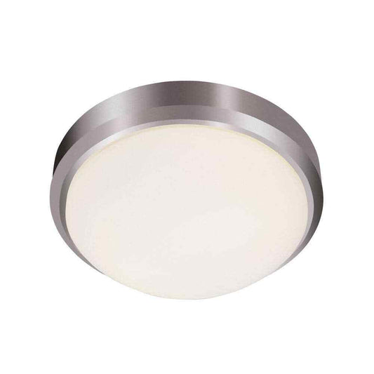Bel Air Lighting Bliss 11 in. 1-Light Brushed Nickel Flush Mount Ceiling Light