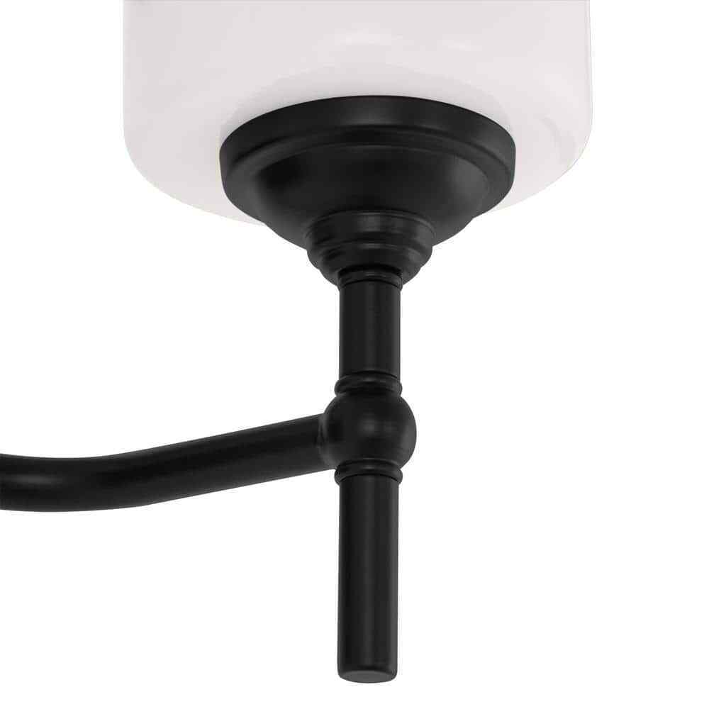 Home Decorators Collection Ayelen 25 in. 4-Light Black Vanity Light 39343-HBBO