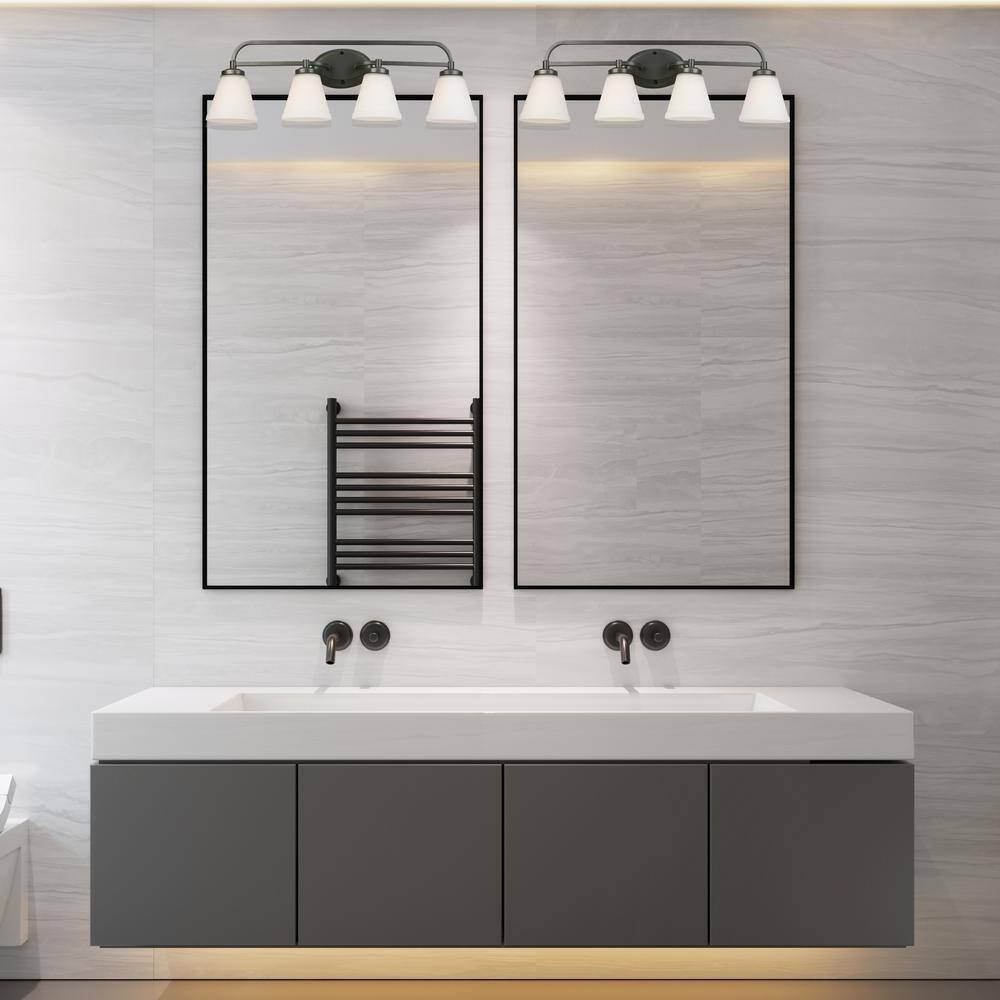 Eglo Mayview 4-Light Graphite Bathroom Vanity Light