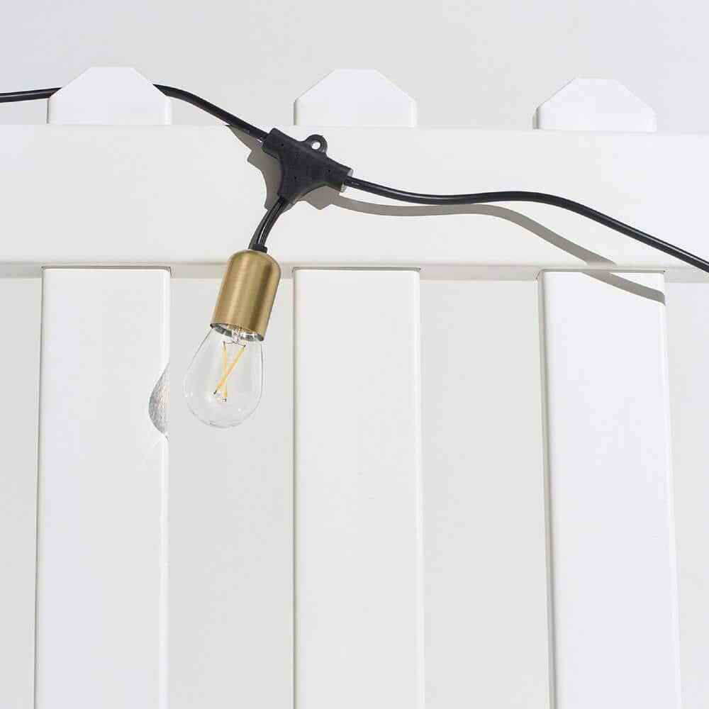 Brightech Ambience Glow 15-Light 48 ft. Outdoor Plug-in LED Hanging String-Light