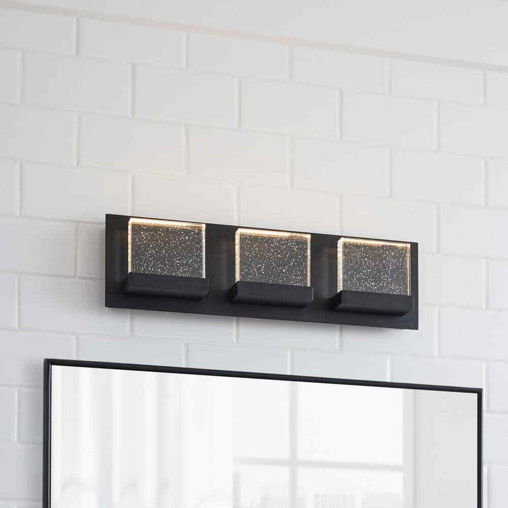 Home Decorators Alberson 18.1 in. W 3-Light Integrated LED Vanity Light Bar