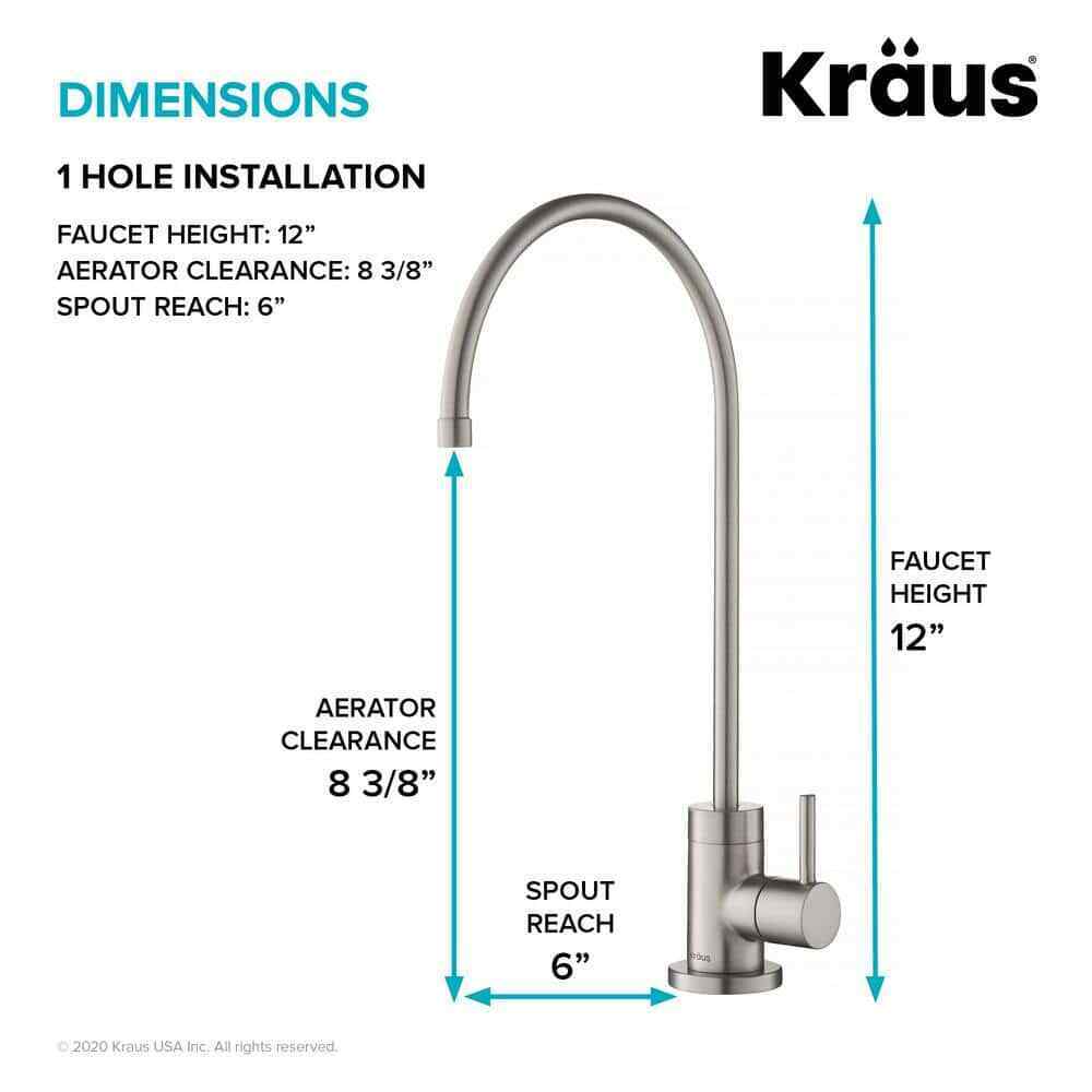 KRAUS Purita Single-Handle Water Dispenser Faucet for Water Filtration System