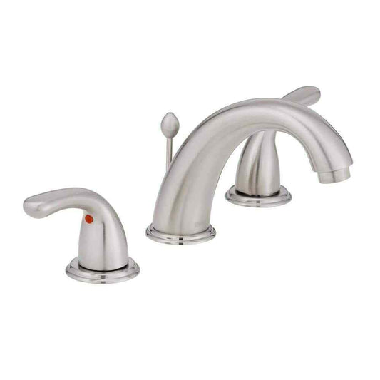 Glacier Bay Builders 8 in. Widespread 2-Handle Bathroom Faucet Brushed Nickel