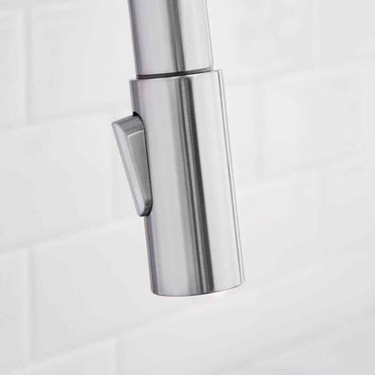 Glacier Bay Paulina 1-Handle Pull-Down Sprayer Kitchen Faucet in Stainless Steel