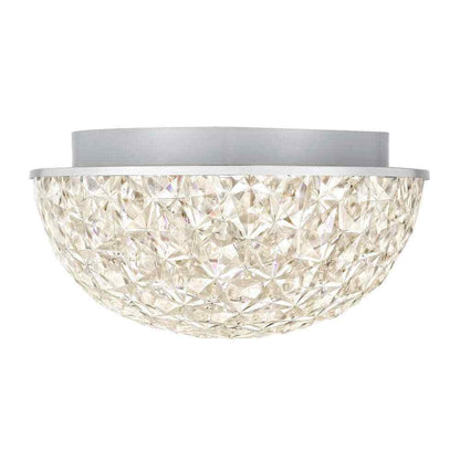 Home Decorators Ellis Place Chrome LED Round Flush Mount Modern Ceiling Light