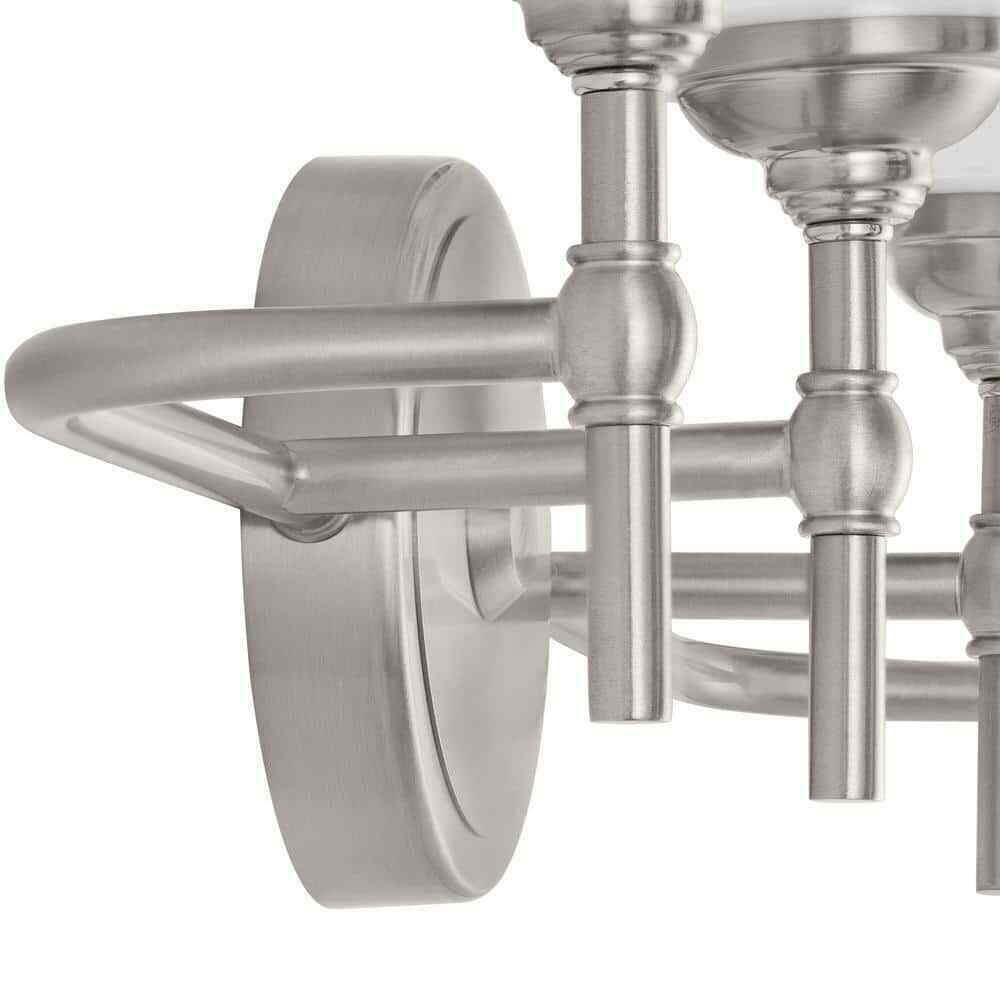 Home Decorators Ayelen 4-Light Brushed Nickel Modern Bathroom Vanity Light