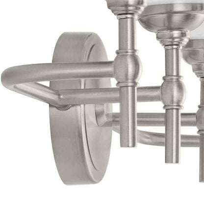 Home Decorators Ayelen 4-Light Brushed Nickel Modern Bathroom Vanity Light