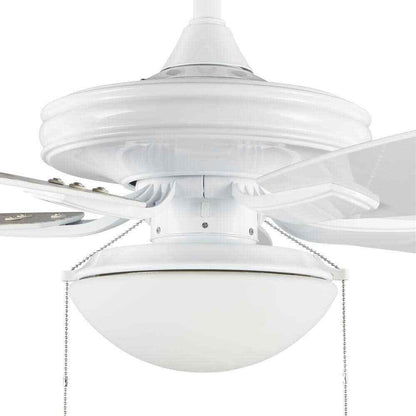 Hampton Bay Gazebo III 52 in. Indoor Outdoor Wet Rated White Ceiling Fan w Light