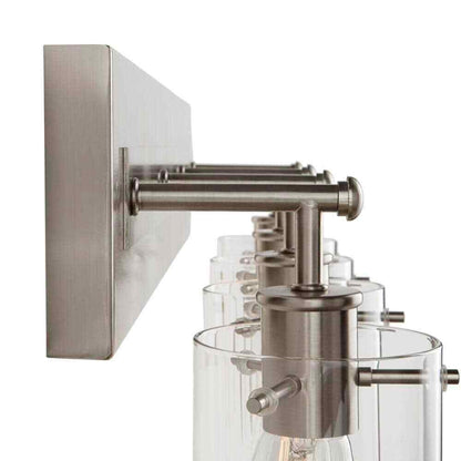 Hampton Bay Regan 29.13 in. 4-Light Brushed Nickel Bathroom Vanity Light