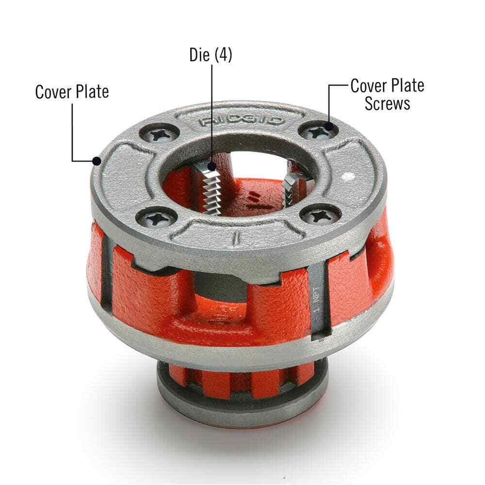RIDGID 1 in. 00-R Manual Ratchet NPT Pipe Threading Right Hand Die Head