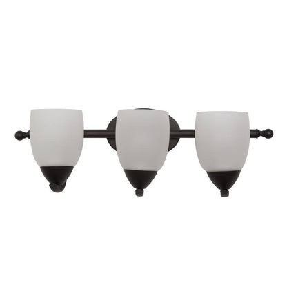 Yosemite Home Decor Mirror Lake 3-Light Oil Rubbed Bronze Bathroom Vanity Light