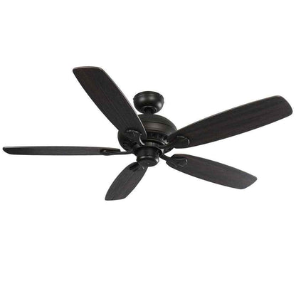 Hampton Bay Southwind II 52 in. Indoor LED Matte Black Ceiling Fan w/ Light Kit