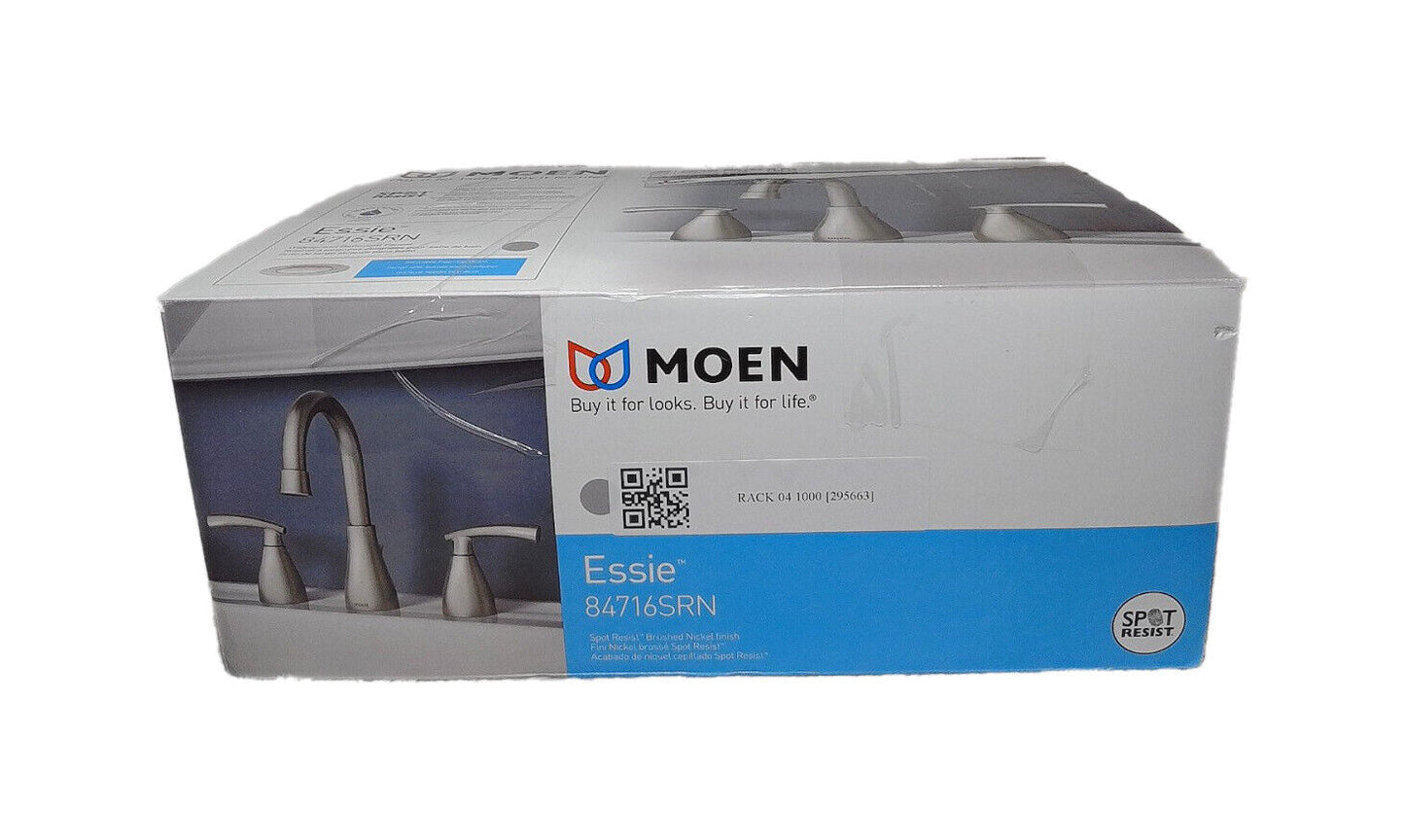 MOEN Essie 8 in. Widespread 2-Handle Bathroom Faucet Spot Resist Brushed Nickel