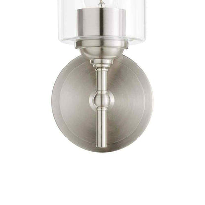 Home Decorators Ayelen 1-Light Brushed Nickel Indoor Wall Sconce