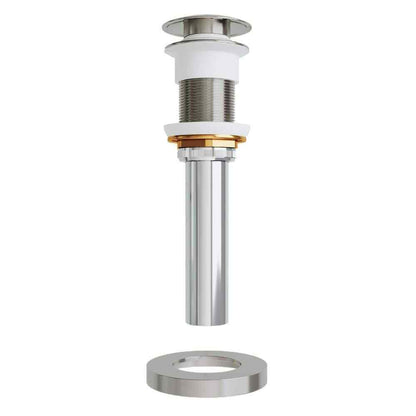 VIGO Vessel Bathroom Sink Pop-Up Drain and Mounting Ring in Brushed Nickel