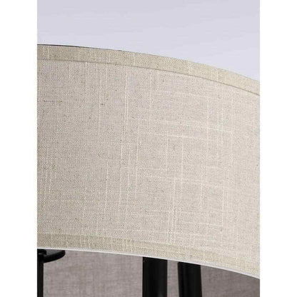 Progress Lighting Drum Shade Collection Farmhouse 21-5/8 in. 5-Light Matte Black