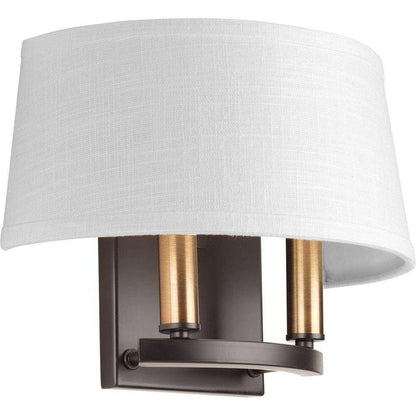 Progress Lighting Cherish Collection 2-Light Antique Bronze Wall Sconce