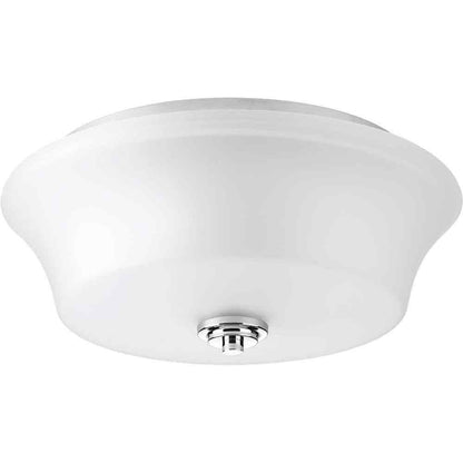 Progress Lighting Cascadia Collection 2-Light Polished Chrome Flush Mount
