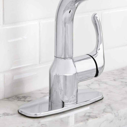 Glacier Bay Dunning Single-Handle Pull-Out Laundry Faucet w/ Dual Spray Chrome