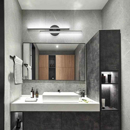 EDISLIVE Bourget Black Modern LED Bath Vanity Light Bar Wall Sconce