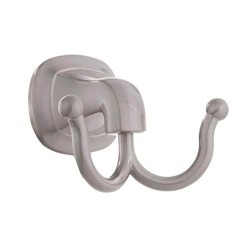 ARISTA Belding Collection Double Robe Hook in Satin Nickel