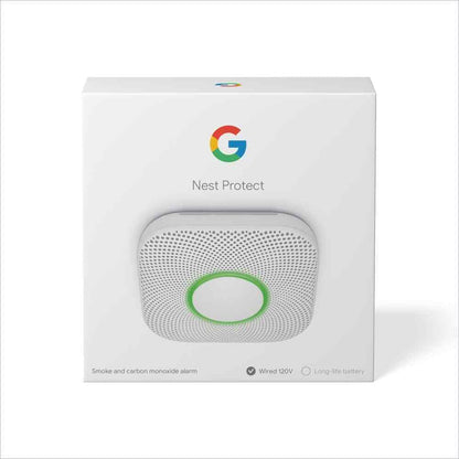 Google Nest Protect Wired Smoke and Carbon Monoxide Detector S3003LWES SEALED